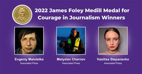 Associated Press Journalists Awarded the 2022 James Foley Medill Medal ...