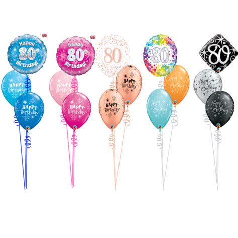 80th Birthday Balloon Table Decoration Cardiff Balloons