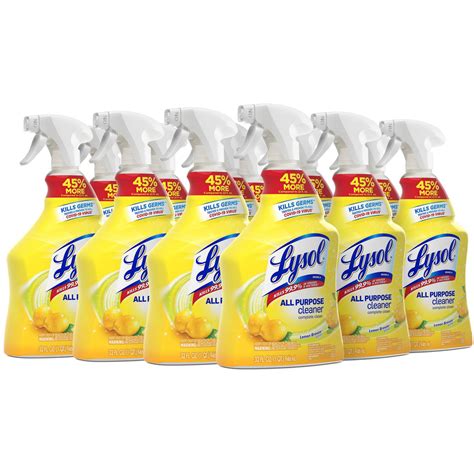 Lysol Lemon All Purpose Cleaner Spray 32 Fl Oz 1 Quart Lemon