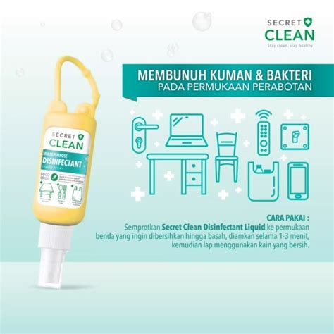 Jual Silicone Secret Clean MULTI PURPOSE 60 Ml Disinfectant Spray Food