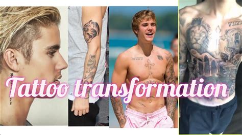 Justin Bieber Tattoo Transformation 2020 Youtube