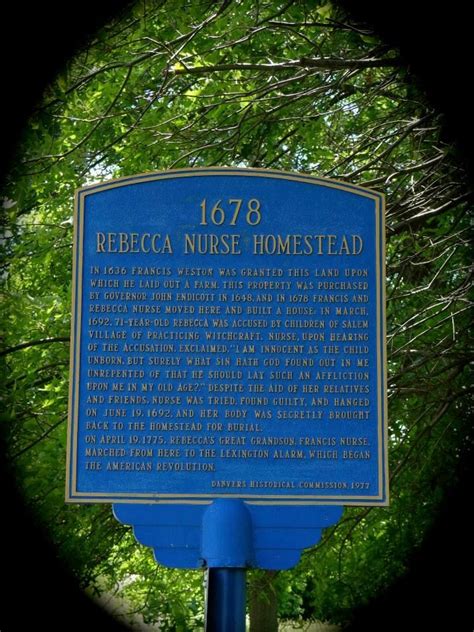 Rebecca Nurse Homestead 1678 - Salem Witch Trials - History of event ...