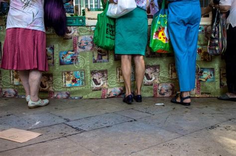 premium photo  section  women standing  market stall