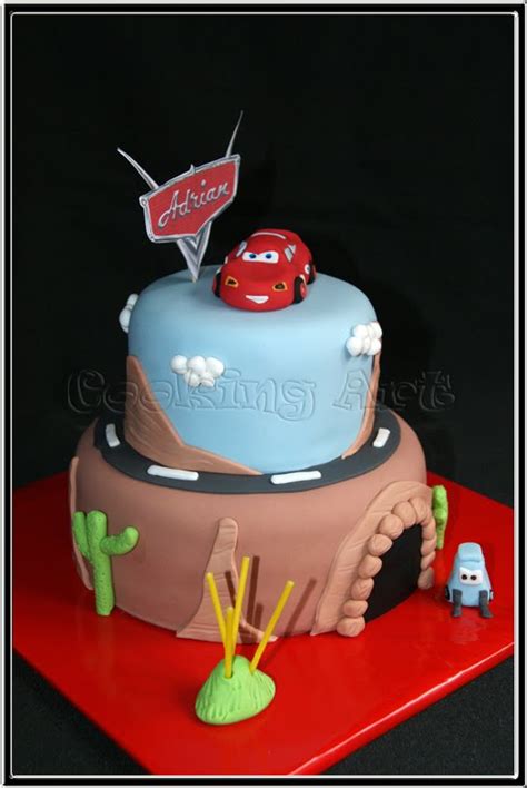 Tarta Cars Rayo Mcqueen Tartas Fondant Zaragoza Cooking Art