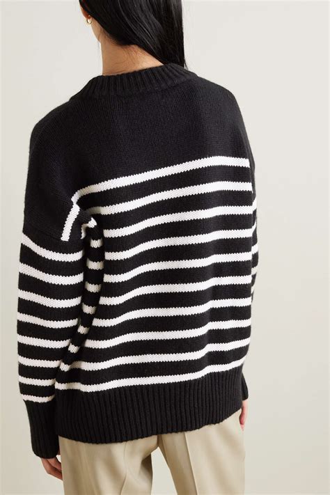 LA LIGNE Marin Striped Wool And Cashmere Blend Sweater NET A PORTER