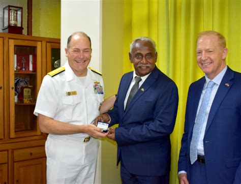 Us Ambassador Pays Courtesy Call On Minister Fonseka Seychelles Nation