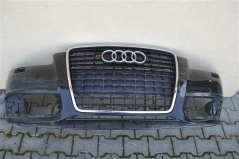 ZDERZAK PRZÓD PRZEDNI AUDI A6 C6 LIFT 4F0 PDC SPRYSKI GRILL ATRAPA