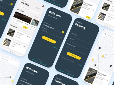 Parking Lot App by Lucky Okungbowa on Dribbble