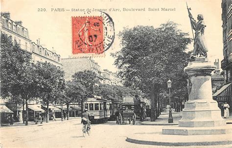 Paris Xiiie Statue De Jeanne D Arc Boulevard St Marcel Paris E