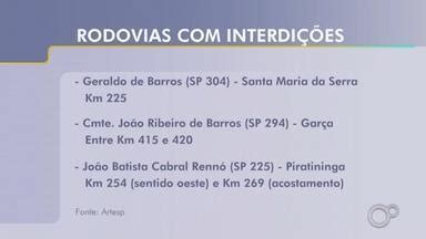 Bom Dia Cidade Bauru Confira Os Trechos De Rodovias Do Centro Oeste