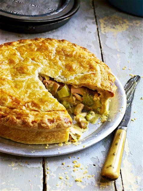 Roast Chicken Ham And Leek Pie Recipe Delicious Magazine Recipe