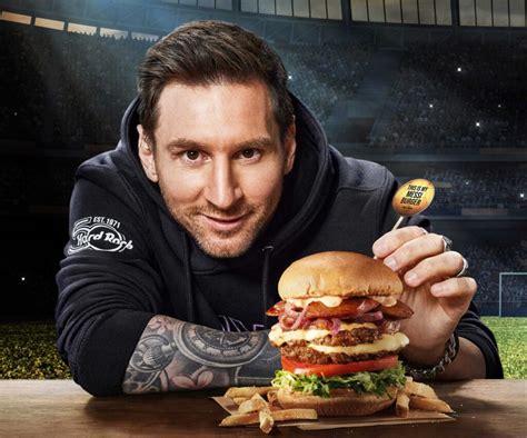 The Messi Burger At Times Squares Hard Rock Times Square