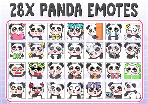 Rip Love Discord Emotes Lurks Cute Panda Submarine Twitch Badges