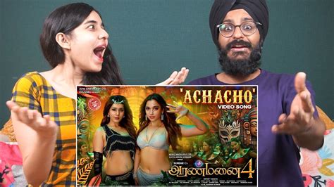 Achacho Promo Song Reaction Aranmanai 4 Sundar C Tamannaah