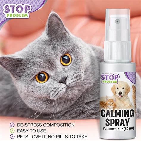 Calming Pheromone Spray And Scratch Repellent For Cats Reduce Scratching Furniture Pee During