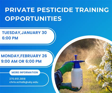 Private Pesticide Applicator Training Barren County Extension Office