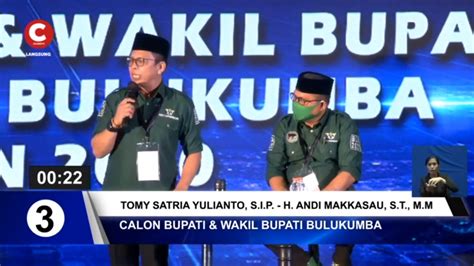 Debat Perdana Pilkada Bulukumba TSY AM Tampil Meyakinkan Saat