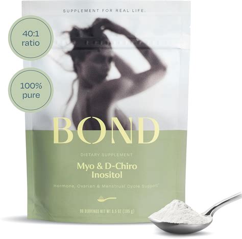 BOND Inositol En Polvo Mio Inositol Puro Y D Chiro Inositol Para El