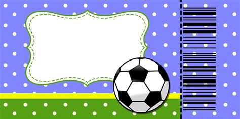 Fútbol Tarjetas O Invitaciones Para Imprimir Gratis Ideas Y Material Gratis Para Fiestas Y