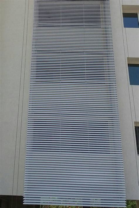 Aluminium Galvanized Steel Combination Louver Exterior Sun Louvers Sl