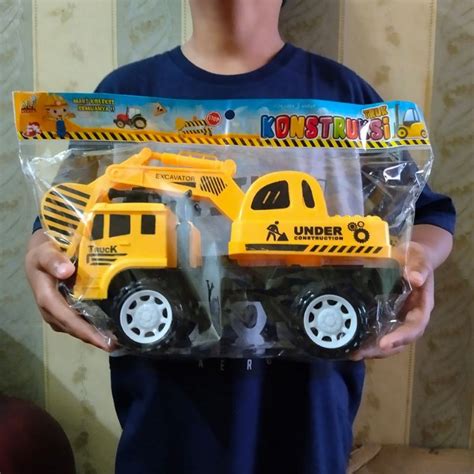 Jual X3MToys Mainan Truk Excavator Beko Konstruksi Besar Murah Mobil