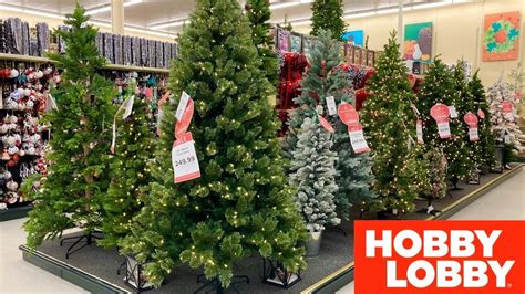 Hobby Lobby Christmas Trees Christmas Decorations Ornaments Shop With Me Shopping Store Walk