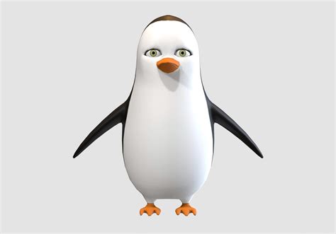 Male Cartoon Penguin - 3D Model by nickianimations