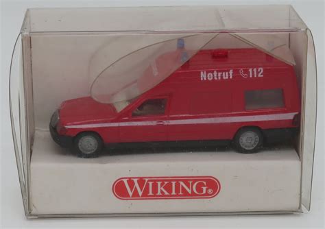 WIKING Ho 1 87 MB Binz 2001 Ktw Feuerwehr Notruf 112 Feuer 6070020 Box