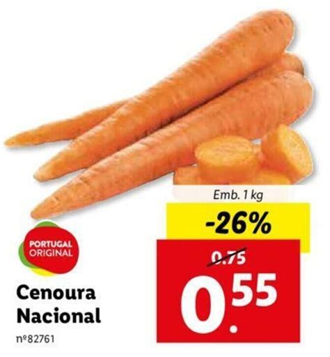 Promo O Cenoura Nacional Kg Em Lidl