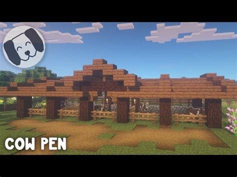 Minecraft: How To Build a Cow Pen! Tutorial! - YouTube | Minecraft farm, Minecraft blueprints ...