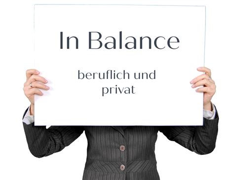 In Balance Beruflich Und Privat Berit Trettin