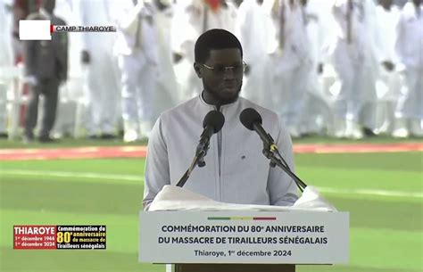 80e anniversaire du massacre de Thiaroye Voici lintégralité du