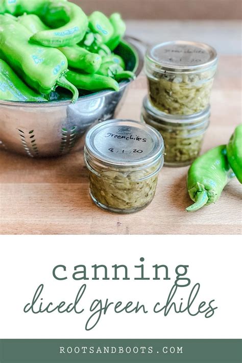 Canning Diced Green Chiles Recipe Canning Recipes Chili Canning