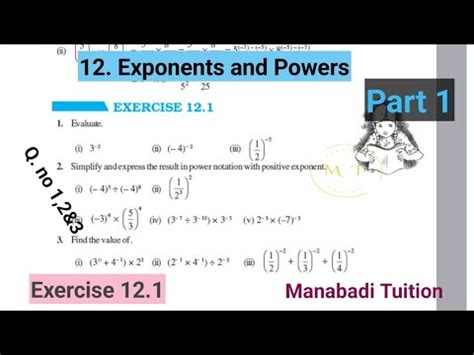 Th Class Maths Chapter Exponents And Powers Exercise Q