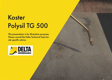 How To Video Guide Koster Polysil Tg 500 Delta Membranes