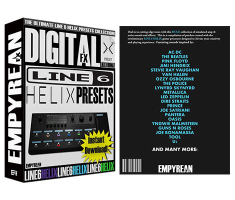 Line 6 Helix Guitar Presets - EmpyreanFX