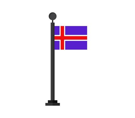 Premium Vector Iceland Flag