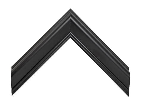 Satin Black 1 1 2 Inch Wide Picture Frame Moulding In Lengths BLK9