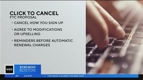 Ftc Proposes Click To Cancel Provision Youtube