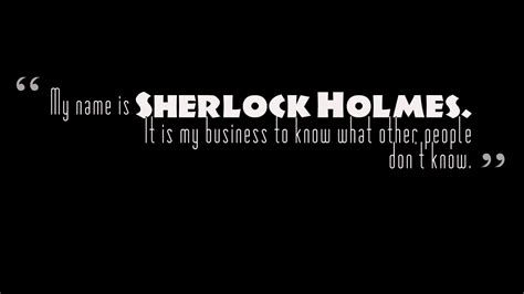 Sherlock Holmes Quotes Wallpapers - Wallpaper Cave