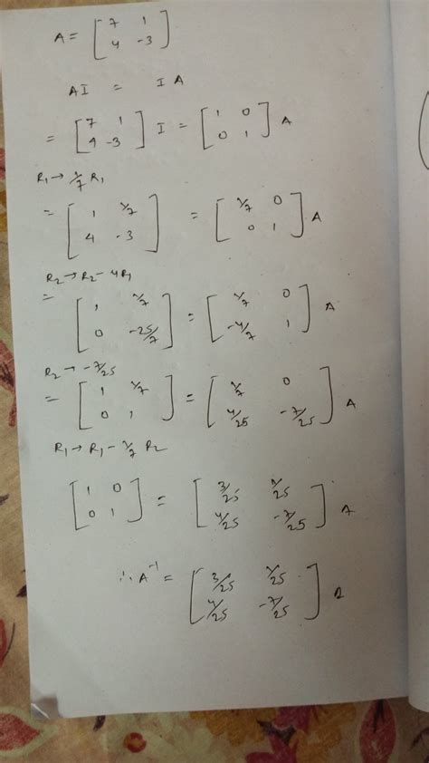 Find The Inverse Of The Following Martrices By Using Transformation Method 2 0 1 5 1 0 0 1 3