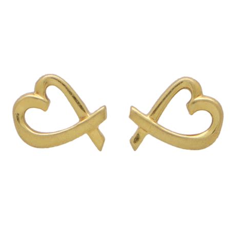 Vintage Paloma Picasso For Tiffany And Co Loving Heart Earrings At