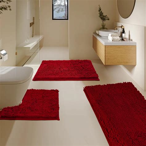 Amazon.com: BOANKODU Bathroom Rugs Sets 3 Piece, Super Soft Absorbent ...