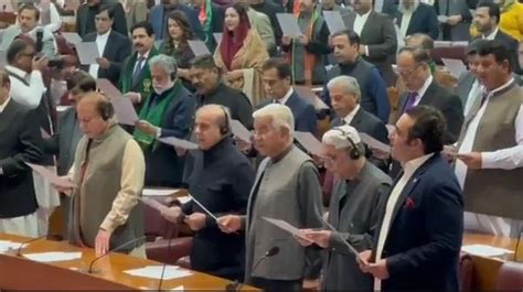 Newly Elected MNAs Sworn In As Ruckus Mars Maiden Session Of National