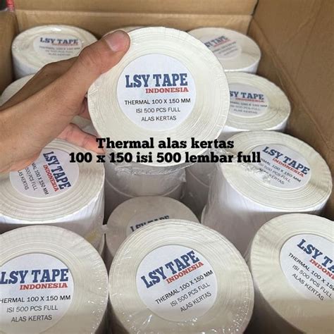 Jual Stiker Kertas Label Thermal Kertas Barcode 100 X 150 Mm A6 Isi