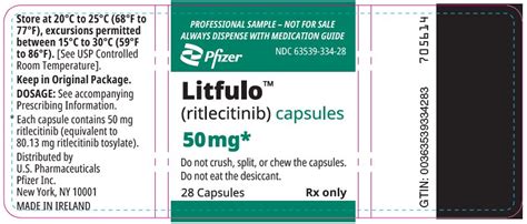 Ndc Litfulo Capsule Oral Label Information Details Usage