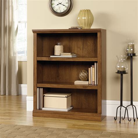 Sauder Select 3 Shelf Bookcase In Oiled Oak 1stopbedrooms