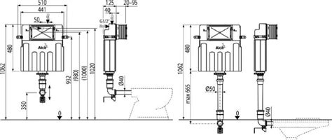 Бачок скрытого монтажа AlcaPlast AM112-0001