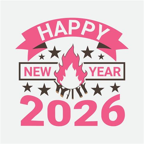 Happy New Year 2026 T Shirt Design 5145062 Vector Art at Vecteezy