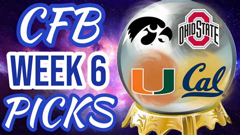 College Football Week 6 Picks And Predictions 2024 Youtube